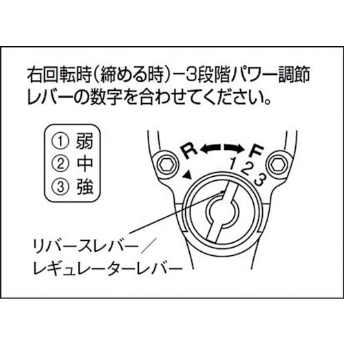 ＴＲＵＳＣＯ　エアインパクトレンチ　差込角１２．７ｍｍ　TAIW-1460　1 台