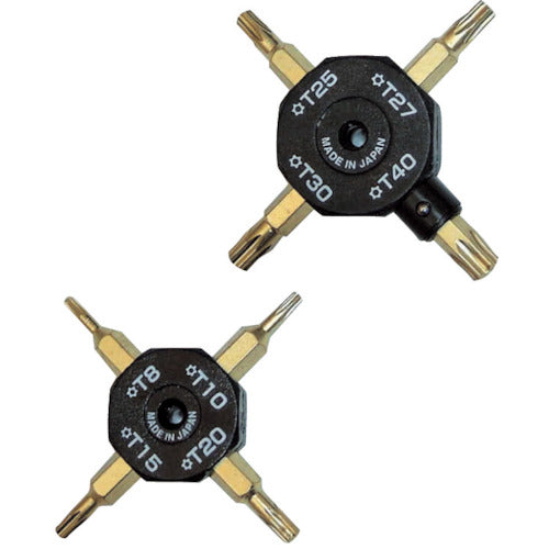 ＢＲＯＷＮ　クロスヘックスローブレンチセット　D-642　1 Ｓ