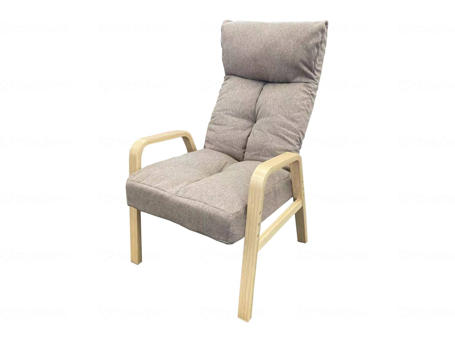 明光ホームテック頭まで支える高座椅子　ADH-ﾏﾙｸ ｸﾞﾚｰｼﾞｭ