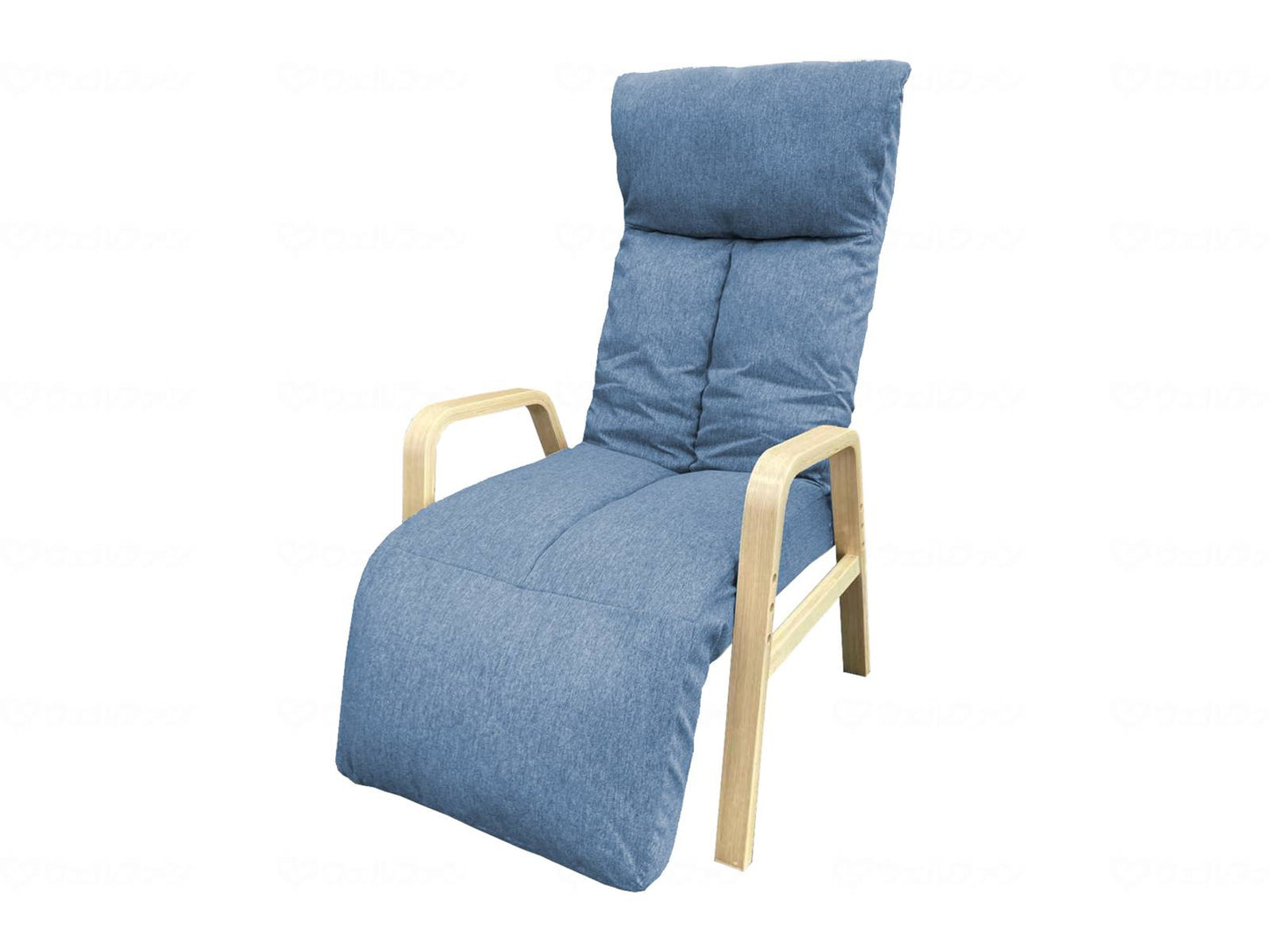 明光ホームテック脚までくつろぐ高座椅子　ADHF-ﾏﾙｸ ﾌﾞﾙｰ