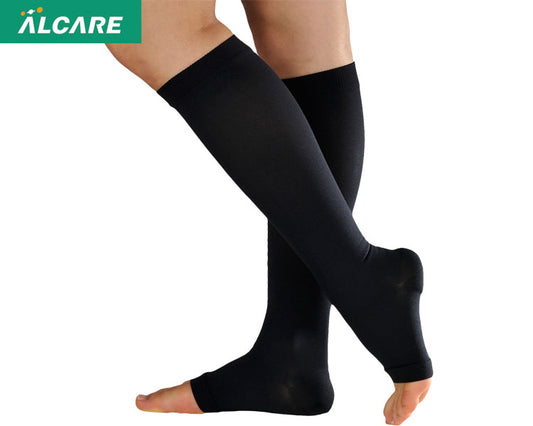 アンシルク・3　ハイソックス　つま先なし　2枚1組 / 18634　S　ブラック　1 足