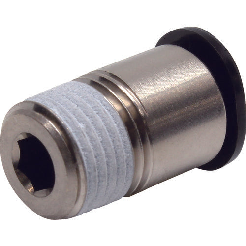 PISCO 튜브 피팅 미니 육각 구멍 부착 스트레이트 튜브 6 접속 구경 R1/8 POC6-01M 1개