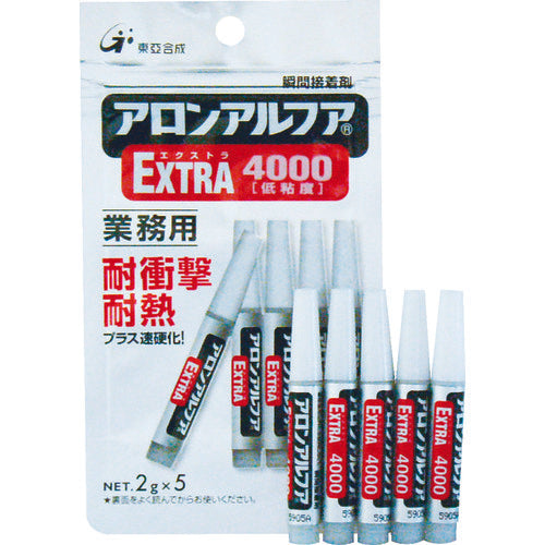 アロン　アロンアルファ　ＥＸＴＲＡ　４０００　２ｇ（５本入）　AA-4000-02AL5　1 袋