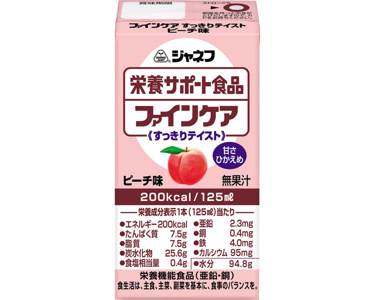 Janef Fine Care Refreshing Taste Peach Flavor / 21165→12956 125mL 1 pc