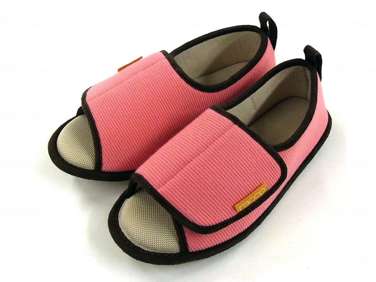 ニッポンスリッパRACCOルームシューズ　ハグ ﾌﾟﾚｰﾝﾋﾟﾝｸ S