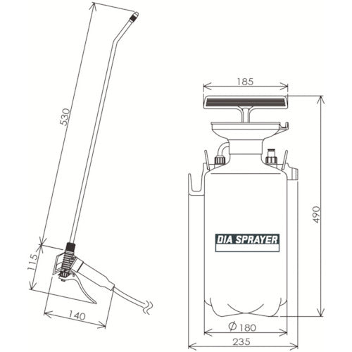 ＦＵＲＵＰＬＡ　プレッシャー式噴霧器　５リッター　剥離剤用　5501　1 台