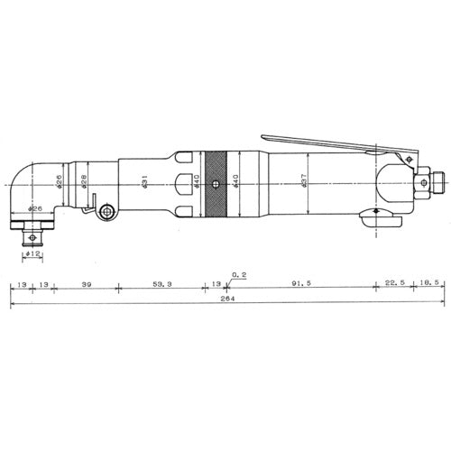 ＶＥＳＳＥＬ　エアードライバー減速式　ＧＴＨ５ＲＣ　全長２４８ｍｍ　GT-H5RC　1 台