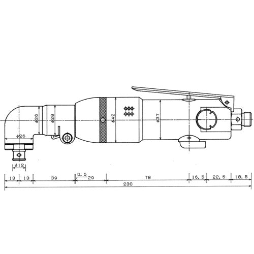 ＶＥＳＳＥＬ　衝撃式　エアードライバーＧＴＰＬＲＣ　全長２２８ｍｍ　GT-PLRC　1 台