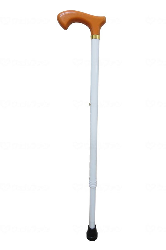 Amedia Body Support White Stick Aluminum Telescopic Cane 16mm