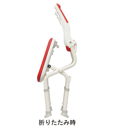 Anju Folding Shower Bench IS Fit Pelvic Support Type / 536-115 Red 1 Unit