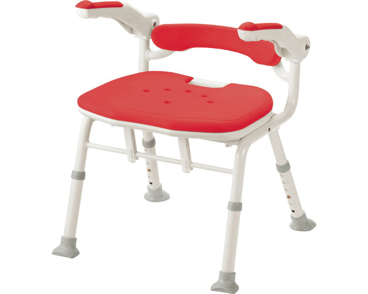 Anju Folding Shower Bench IS Fit Pelvic Support Type / 536-115 Red 1 Unit