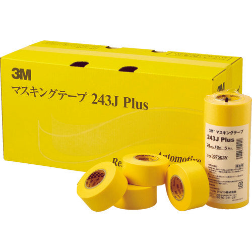 ３Ｍ　マスキングテープ　２４３Ｊ　Ｐｌｕｓ　１５ｍｍＸ１８ｍ　８巻入り　243J 15　1 PK