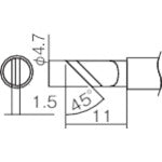 白光　こて先　ＫＬ型　T12-KL　1 本