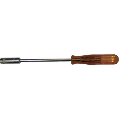 BROWN Nut driver, 7mm across, 125mm shaft length, 210mm overall length, D-86-7, 1 piece