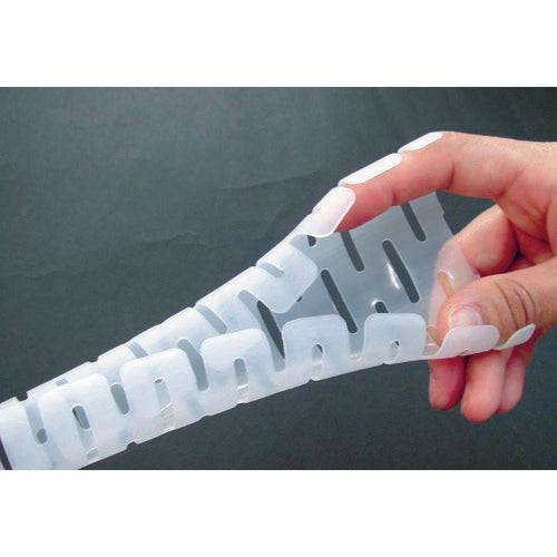 ＰＡＮＤＵＩＴ　電線保護チューブ　スリット型スパイラル　パンラップ　束線径１２．０Φｍｍ　６１ｍ巻き　ナチュラル　ＰＷ５０Ｆ−Ｔ　PW50F-T　1 巻