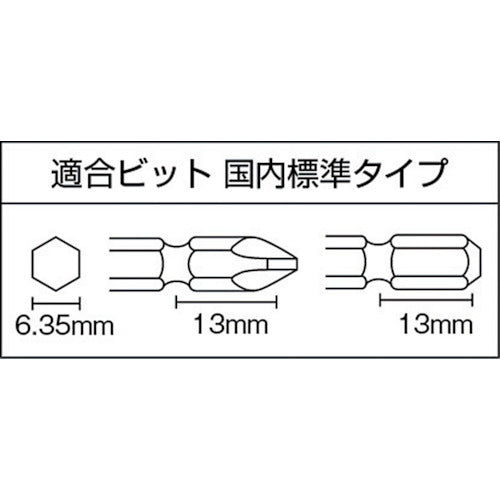 空研　１／４インチＨｅｘ小型インパクトドライバー（６．３５ｍｍ６角）　KW-7PD　1 台