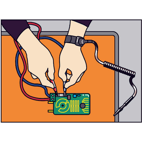 CUSTOM 정전기 제거 팔찌 AS-101-6 1개