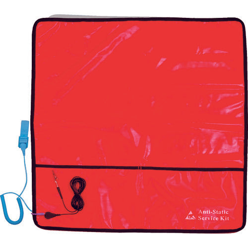 ＣＵＳＴＯＭ　静電気対策接地用品　静電気除去サービスキット　幅６００×長さ６４０×厚さ１２ｍｍ　AS-601　1 Ｓ