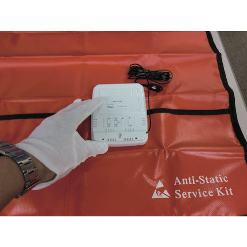 ＣＵＳＴＯＭ　静電気対策接地用品　静電気除去サービスキット　幅６００×長さ６４０×厚さ１２ｍｍ　AS-601　1 Ｓ