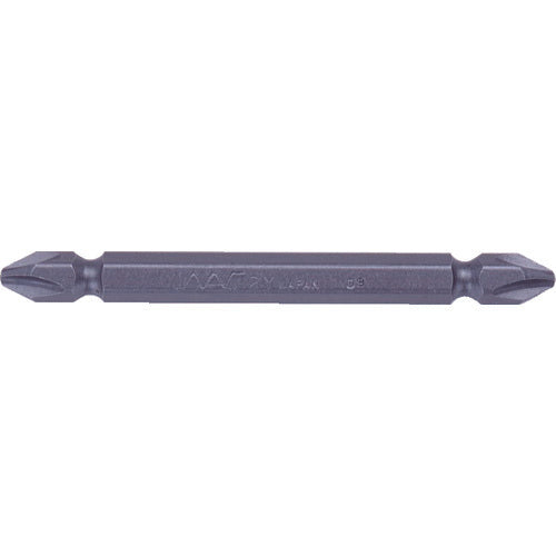 NAC Aluminum Sash Driver Bit, Insert 6.35 x No. 2 x 75L, 3WY2075, 10 pieces