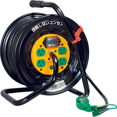 ＮＩＣＨＩＤＯ　電工ドラム　マジックリール　１００Ｖ　アース漏電しゃ断器付　３０ｍ　TZ-EB34　1 台