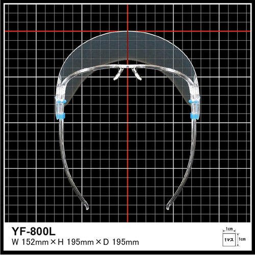 ＹＡＭＡＭＯＴＯ　超軽量フェイスシールドグラスＹＦ−８００Ｌ　YF-800L　1 個