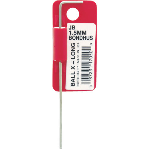 BONDHUS 볼 포인트 L-렌치 엑스트라 롱 1.5mm JB1.5MM 1개