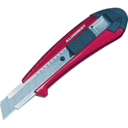 タジマ　カッターナイフ　オートロックＬアルミニスト　メタリックレッド　AC-L500R　1 丁