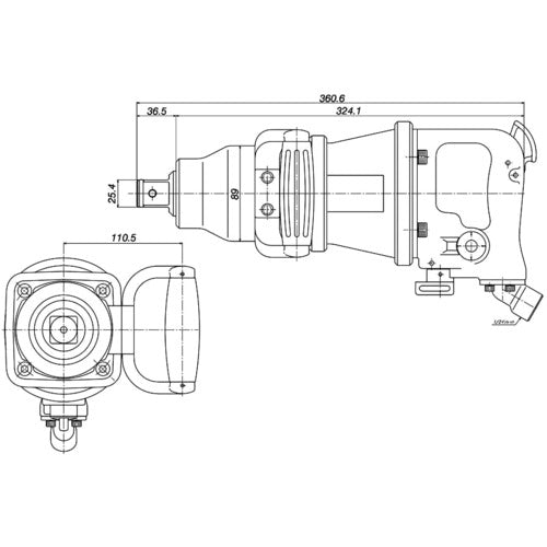 ＶＥＳＳＥＬ　超軽量インパクトレンチ　ＧＴ３９００Ｖ　GT-3900V　1 台