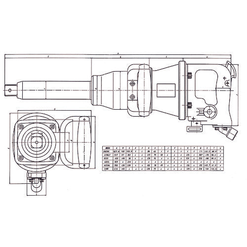 ＶＥＳＳＥＬ　超軽量エアーインパクトレンチＧＴ４８００ＶＬ　GT-4800VL　1 台