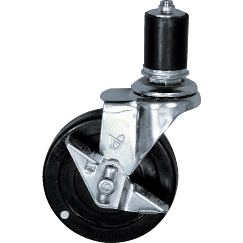 スペーシア　静電差込式キャスター自在ストッパー付　ＤＧＥＬー７５Ｓ　DGEL-75S　1 個