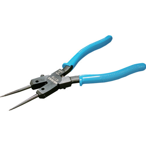 メリー　スナップリングプライヤ（穴用）　ＨＣ１７５Ｂ　替爪式・ロングピン付　１９０ｍｍ　HC175B　1 丁