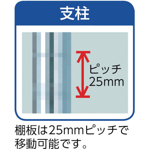 ＴＲＵＳＣＯ　ステンレス製メッシュラック　Ｈ７４５ＸＷ６０４ＸＤ４５７　３段　TSM-2243　1 台