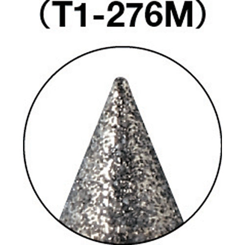 ＴＲＵＳＣＯ　ダイヤモンドバー　Φ３Ｘ刃長３．６Ｘ軸１．６　＃１４０　T1-276M　1 本