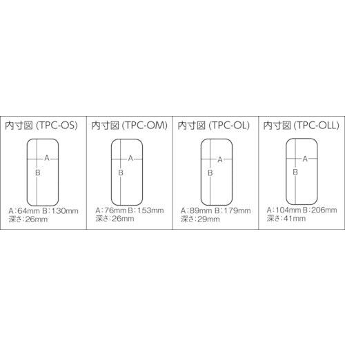 TRUSCO Parts Case 214X118X45 TPC-OLL 1 piece