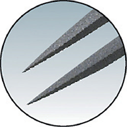 TRUSCO Tweezers with Rubber Grip, Non-adhesive Type, 115mm, Extra Fine Sharp Type, TSP-224, 1 Piece