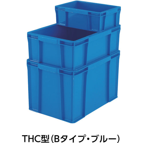 ＴＲＵＳＣＯ　ＴＨＣ型コンテナ　有効内寸３７５Ｘ２４５Ｘ１３４　青　THC-13B　1 個