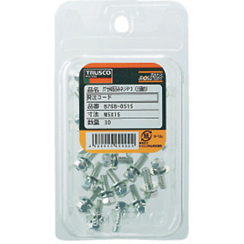 TRUSCO 십자구멍부착 어셋 세트 P=3 3가백 M8×12 9개입