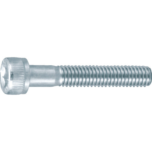 TRUSCO Hexagonal Socket Bolt Trivalent White Half Thread M5 x 40 15pcs/Cap Bolt (CAP) B730-0540 1PK