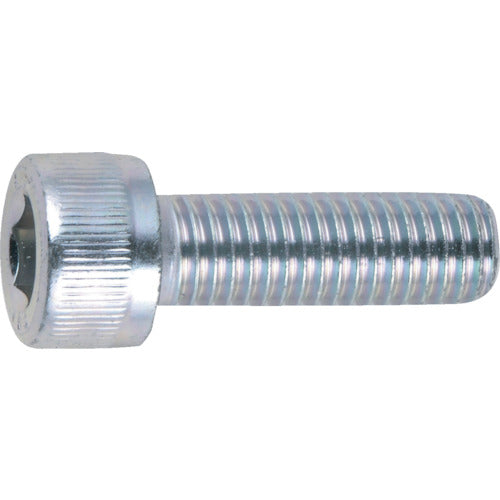 TRUSCO Hexagonal Socket Bolt Trivalent White Full Thread M3 x 8 39 Pieces / Cap Bolt (CAP) B730-0308 1 PK