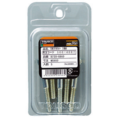 ＴＲＵＳＣＯ　六角穴付ボルト　三価白　半ネジ　Ｍ３×２５　２６本入　／キャップボルト（ＣＡＰ）　B730-0325　1 PK