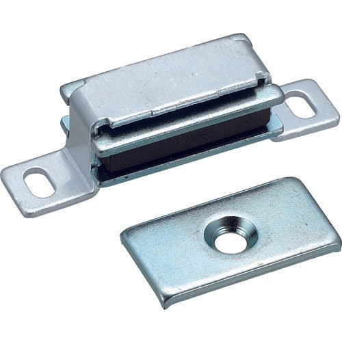 TRUSCCO 마그넷 캐치(횡형) 알루미늄제 L40mm 실버 TSM-10 1개