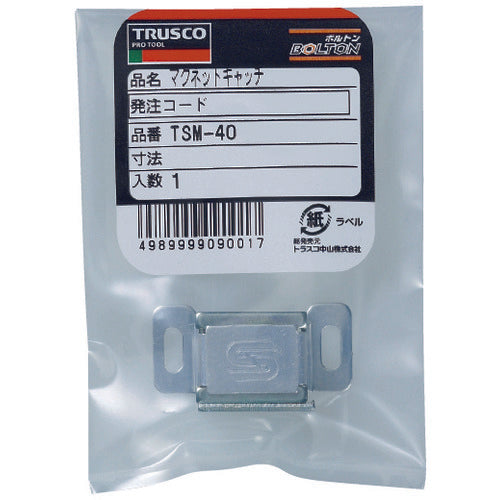 ＴＲＵＳＣＯ　マグネットキャッチ（横型）　アルミ製　Ｌ３８ｍｍ　シルバー　TSM-40　1 個