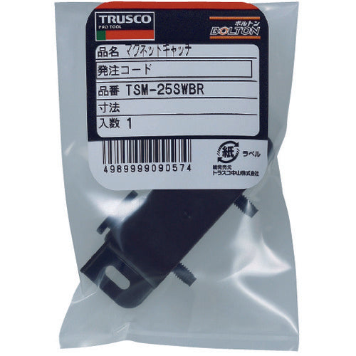 TRUSCCO 마그넷 캐치(가로형) 나일론제 L62mm 백차 TSM-25SW-BR 1개