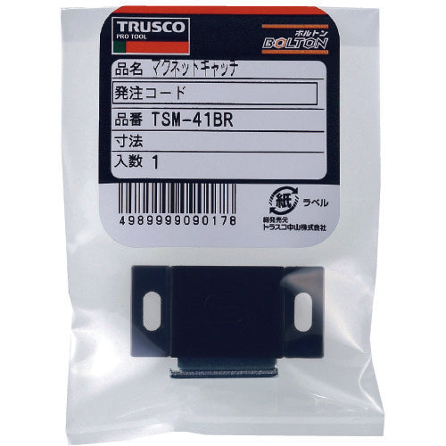 TRUSCCO 마그넷 캐치(횡형) 수지제 L40mm 차 TSM-41-BR 1개
