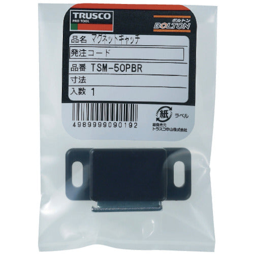 TRUSCCO 마그넷 캐치(가로형) PE제 L46.7mm 화이트 TSM-50P-W 1개