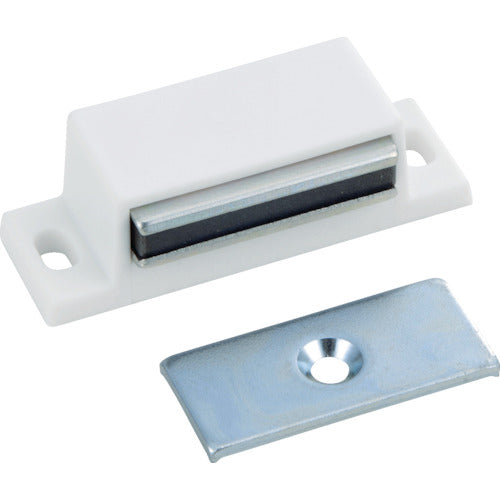 TRUSCO Magnetic Catch (Horizontal Type) PP L50mm White TSM-71-W 1 pc