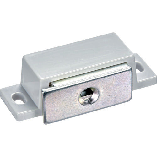 TRUSCO Magnetic Catch (Horizontal Type) Plastic L50mm White TSM-75P-W 1 pc