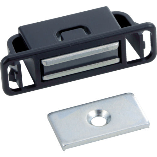 TRUSCCO 마그넷 캐치 원터치 POM제 L40mm 블랙 TSM-145-BK 1개