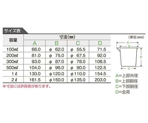 PC計量カップ 1L 1個　3008-1000 1個